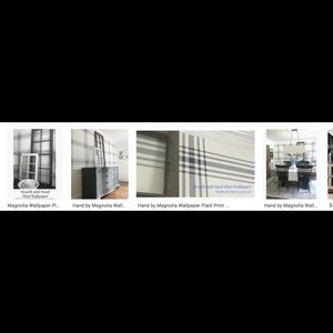 3 rolls of Hearth & Hand Wallpaper Plaid